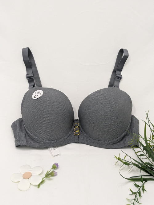Fancy Rib Pad Bra