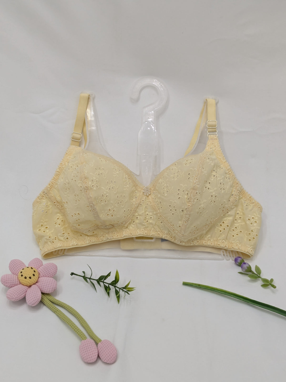 Cotton Embroidery Bra