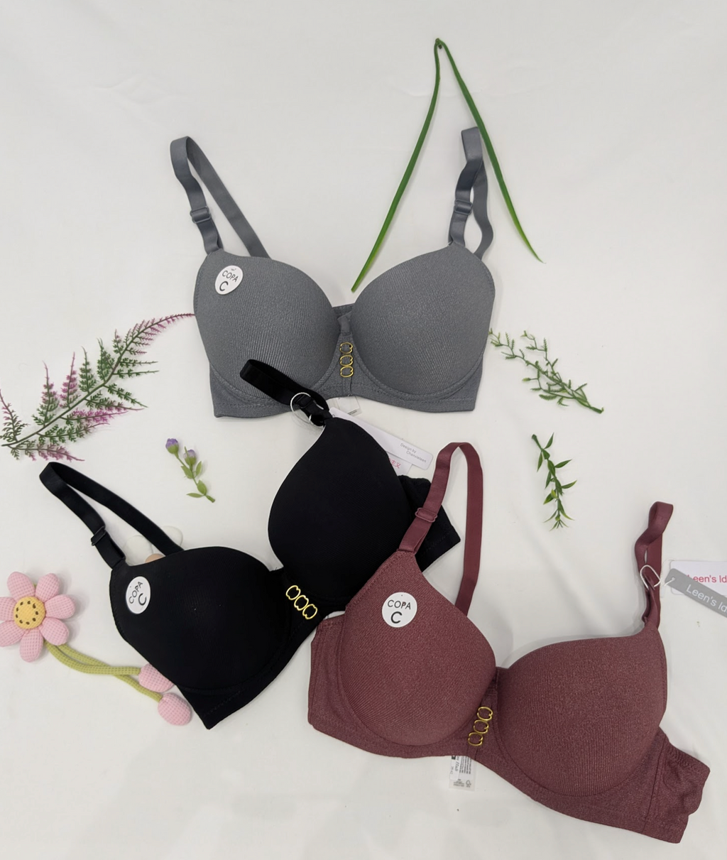 Fancy Rib Pad Bra