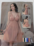 Girls wedding HQ  Silk Embroidery Nighty Set